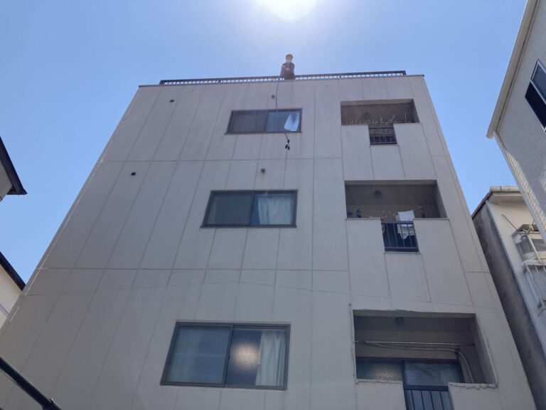 鉄骨造のALC壁の雨漏り調査
