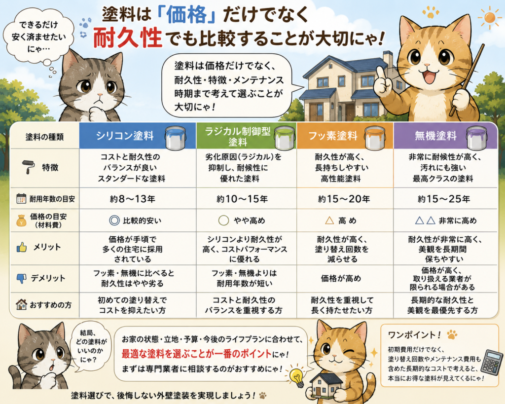 大東・四條畷の方必見‼失敗しない外壁塗装選び!業者選び・塗料選びで後悔しないためのポイント‼の参考画像