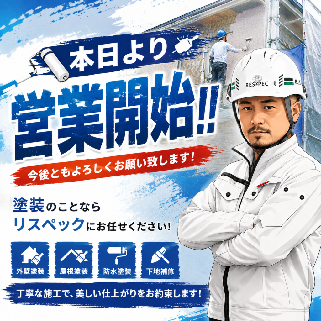 株式会社リスペック、本日より元気に営業開始‼の参考画像