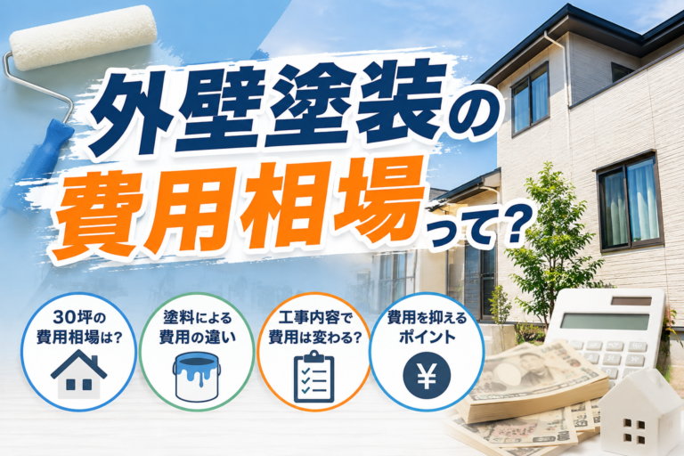 【2026年最新版】外壁塗装の費用相場って？大東市・門真市・四條畷市・寝屋川市で塗装を検討中の方へ
