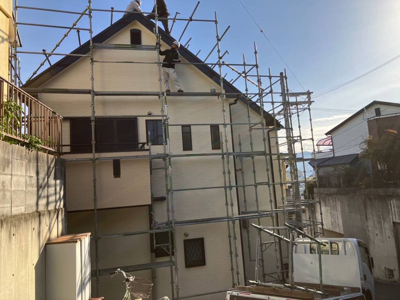 足場組立から解体完了までの参考画像