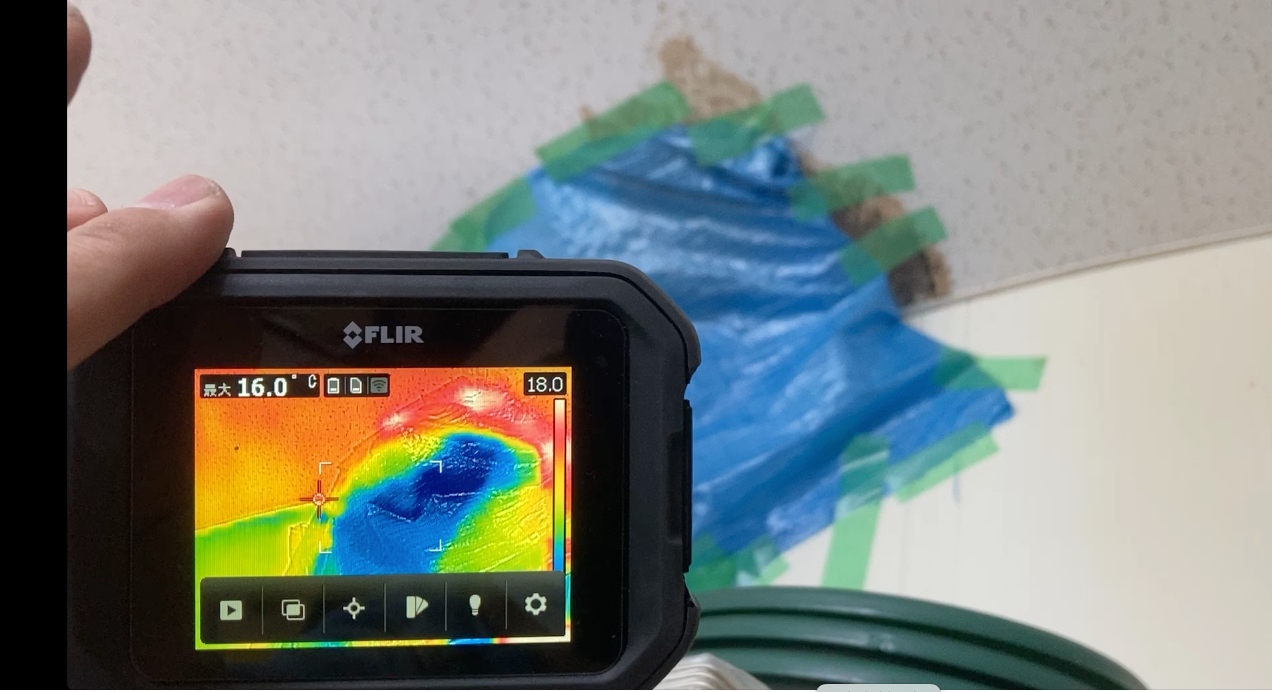 天井にシミができている場合の雨漏り診断と対策の参考画像